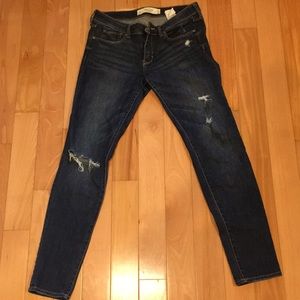 Distressed A&F jeans